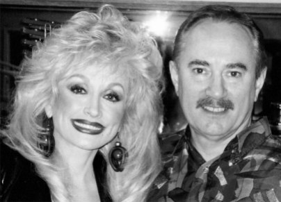Dolly and me at KLAC in LA - 1993