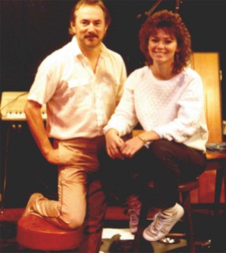 Eilleen Twain (now Shania) and me in the studio in Nashville - November 30, 1984