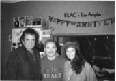 Johnny Cash and June Carter visit me at KLAC. in Los Angeles -1993