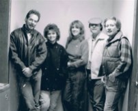 L-R Tim Denis, Eilleen (Shania) Twain and background singers at our recording session Nashville. November 1984