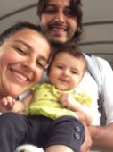 Martica's daughter Natalia, Andres and baby Amaranta